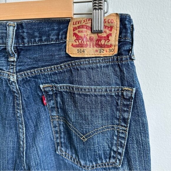 LEVI’S 514 Straight Medium Wash Jeans 32 - Picture 9 of 10